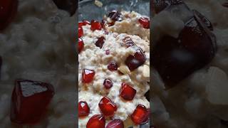 Overnight soaked oats for weight loss2 oatsrecipe oats weightloss weightlossjourney food [upl. by Aikas]