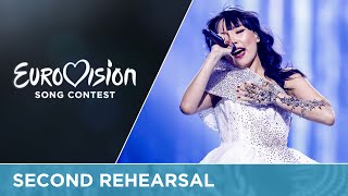 Dami Im  Sound Of Silence Australia Second Rehearsal [upl. by Starr]