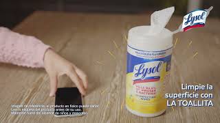 ¡Sigamos protegiéndonos con Lysol® Toallitas tu mejor aliado contra las enfermedades🦠📱 [upl. by Lazarus]