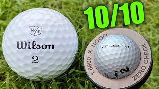 WILSON TRIAD GOLF BALL REVIEW SINK MORE PUTTS WITH WILSON TRIAD GOLF BALL 2023 [upl. by Wier608]