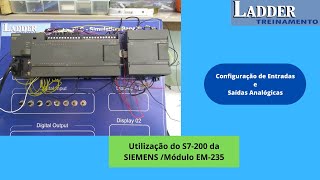 SIEMENS S7200 ENTRADAS E SAÍDAS ANALÓGICAS [upl. by Leoine]