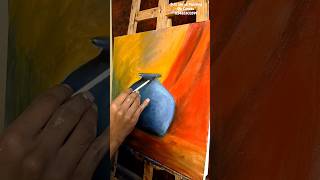 Still Life Oil Painting On Canvas painting shortvideo oillandscape [upl. by Haimorej]