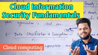 Cloud Information Security Fundamentals  Cloud Security Services  Lec23 [upl. by Gemoets691]