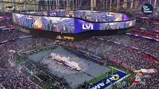 Super Bowl LVI Halftime Show Time Lapse Of Stage Construction Before Dre And Snoop Hit It [upl. by Noxas977]