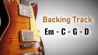 Rock Pop Backing Track E Minor  100 BPM  Em C G D  Guitar Backing Track [upl. by Duncan]