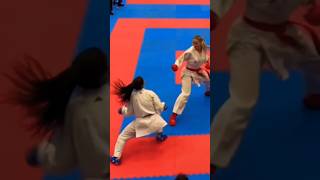 Cool mawashi geri kick trickkarate kumite ippon [upl. by Annayhs302]