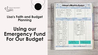 January Monthly Budget 2024  Starting the Year Living Off the Emergency Fund [upl. by Anerres488]