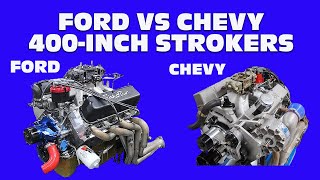 400 FORD VS 400 CHEVYTHE OTHER GUYS STROKER BATTLE HOW TO 600 HP 400INCH SMALL BLOCKS [upl. by Esikram594]