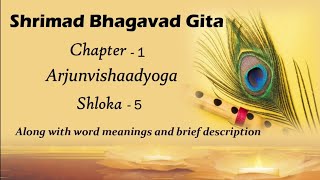 Srimad Bhagavad Gita Chapter 1 Sloka 5 l Bhagwat Geeta Saar l Gita Upadesh l Krishna motivational [upl. by Llehctim]