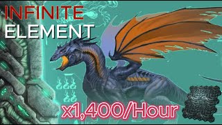 How to run dragon boss fight for infinite element  Ark Survival Ascended PVP smalltribes [upl. by Linn]