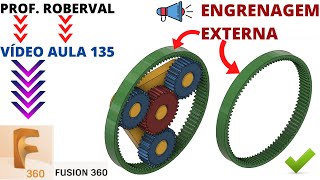 Aula 135  Modelamento da Engrenagem Externa c Dentes Retos Internos no Fusion 360 [upl. by Courtney]