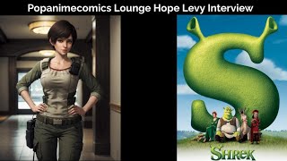 Popanimecomics Lounge Hope Levy Interview voiceacting shrek residentevil [upl. by Enra]