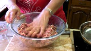 Meatballs  Mama Tonis Sicilian Meatballs  SimplySiciliannet [upl. by Nairdad]