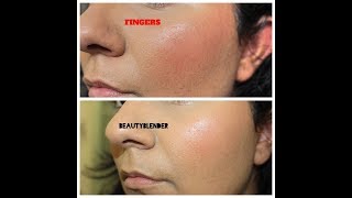 BeautyBlender or FingersComparison of Two Methods to Apply Foundation [upl. by Aric]