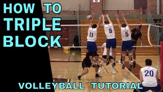 How To TRIPLE BLOCK Volleyball Tutorial  How To Block A Volleyball [upl. by Weinstein]