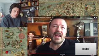 American Reacts Ricky Gervais Teaches You British Slang  Vanity Fair [upl. by Acilgna]