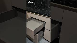 Push Open Slim Tandem System Inside the drawer or cabinet hardware kitchencabinetry architecture [upl. by Ecnarolf]