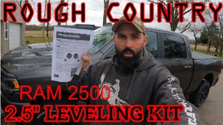 How to install Rough Country Ram 2500 25quot leveling kit [upl. by Urien]