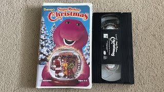 Opening And Closing To Barneys Night Before Christmas 1999 2003 VHS [upl. by Ashmead]