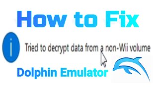 Dolphin Error Tried to decrypt data from a non Wii volume [upl. by Naivatco]