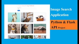 Image Search App with API  Python Flask Project [upl. by Eelrefinnej]