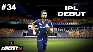 IPL Debut For Gujarat Titans  Cricket 24 My Career Mode  RtxVivek 34 [upl. by Nellahs]