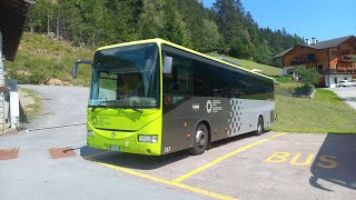 Iveco Crossway  Line 245  Santa Gertrude to Santa Valburga  Val dUltimo Italy [upl. by Lambard]