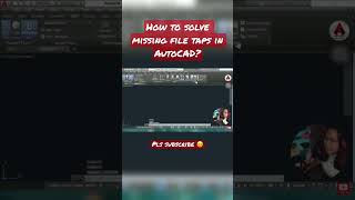 How to Restore Missing File Tab in AutoCAD  shorts  AutoCAD Tips [upl. by Aihsot]
