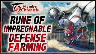 Eiyuden Chronicle Hundred Heroes  Rune of Impregnable Defense farming 15 DEFENSE [upl. by Woods]