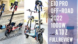 CHEAPEST HIGH QUALITY SCOOTER  E10 PRO 0FFROAD 2022 1000W 60KM [upl. by Tullius]