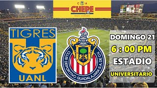 TIGRES VS CHIVAS EN VIVO JORNADA 2 CLAUSURA 2024 LIGA BBVA MX [upl. by Wobniar817]