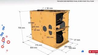 TW AUDIO B30 INSPIRED  DUAL 15 INCH SUB  FULL PLAN [upl. by Braca]