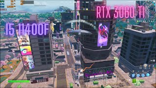 RTX 3060 ti  Intel i5 11400F Fortnite chapter 4 season 2 gameplay Performance mode [upl. by Hume]