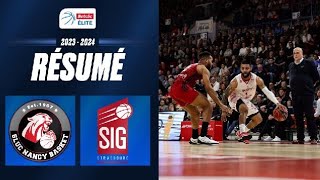 Nancy vs Strasbourg  Resume 20232024  LNB Officiel [upl. by Annanhoj607]