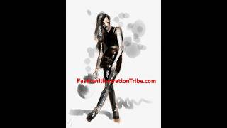 Tayasui sketches app fashion illustration timelapse [upl. by Westhead]