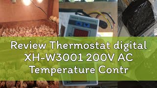 Review Thermostat digital XHW3001 200V AC Temperature Controller [upl. by Mohammad383]