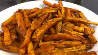 Frites de patate douce pour la musculation 2730 [upl. by Aihselef477]