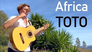 Toto  Africa  Acoustic Guitar Cover on Classical Fingerstyle Guitar [upl. by Laniger]