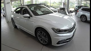 VOLKSWAGEN VW PASSAT SEDAN RLINE NEW MODEL ORYX WHITE WALKAROUND AND INTERIOR [upl. by Bobby]