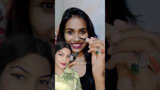 lets try this beauty blender bindi hack🔥prettypooja ytshorts makeuptutorial makeupartist viral [upl. by Gwendolin979]