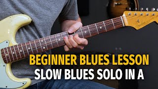 Learning to Solo over a 12 Bar Blues in the Key of A  BeginnerIntermediate Level [upl. by Enayr68]