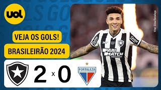 BOTAFOGO FAZ 2 A 0 NO FORTALEZA COM DOIS GOLS DE IGOR JESUS [upl. by Savell]