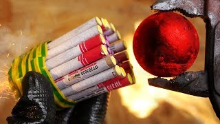 1000 DEGREE METAL BALL VS FIRECRACKERS  6 AWESOME EXPERIMENTS AND TESTS [upl. by Yecats]