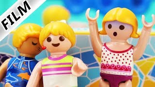 Playmobil Film deutsch  DER FREIBAD KUSS  Hannahs Flirt amp was sagt Dave Kinderfilm Familie Vogel [upl. by Remde]