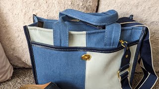 I got bit by the denim bug Amazon Denim tote 👖👖👖 [upl. by Eteragram]