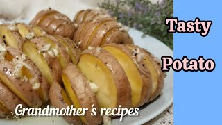 How to cook baked potatoes in the oven Grandmothers recipes Cooking Tasty potato [upl. by Osrit]