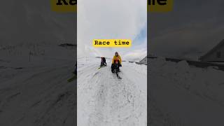 Guess who had most fun Snow racer race in Riksgränsen [upl. by Goldshell]