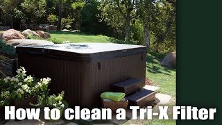 Hot Tub Tutorial  How to clean a TriX Filter [upl. by Tymothy]