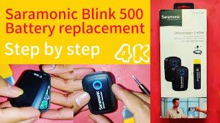 Saramonic blink 500 battery replacement [upl. by Jaban]