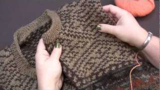 How to Prepare amp Cut a Steek when Knitting [upl. by Led]